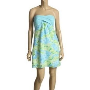 Lilly Pulitzer size XS linen blue dress